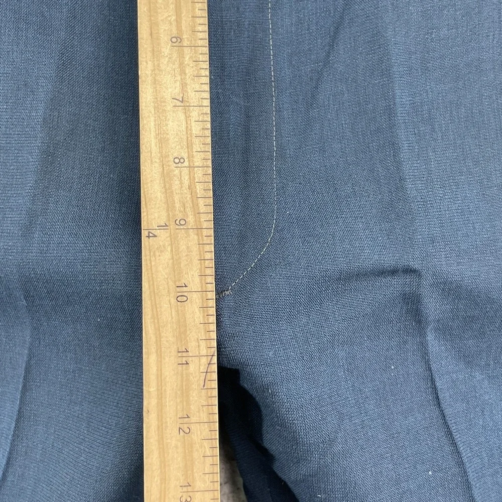 VTG Sears Perma-Prest Slacks Men's 32x29* Blue Non Iron Corpcore Office Workwear